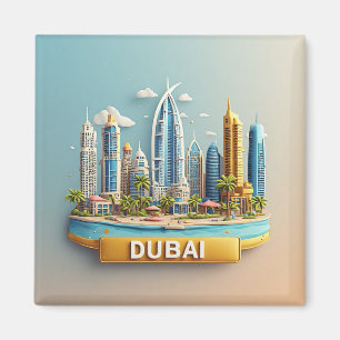 Aimant 🧲 Souvenirs de voyage à Dubaï qui durent pour tou