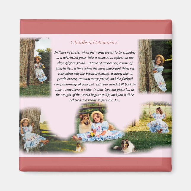 Aimant Souvenirs d'enfance Inspiration (Devant)