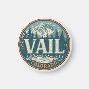 Aimant souvenirs d'été vintage Vail colorado extérieur
