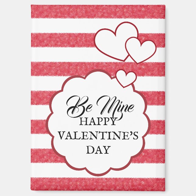 Aimant Soye à moi Joyeuse Saint-Valentin Cœur Craie Rayur (Recto)