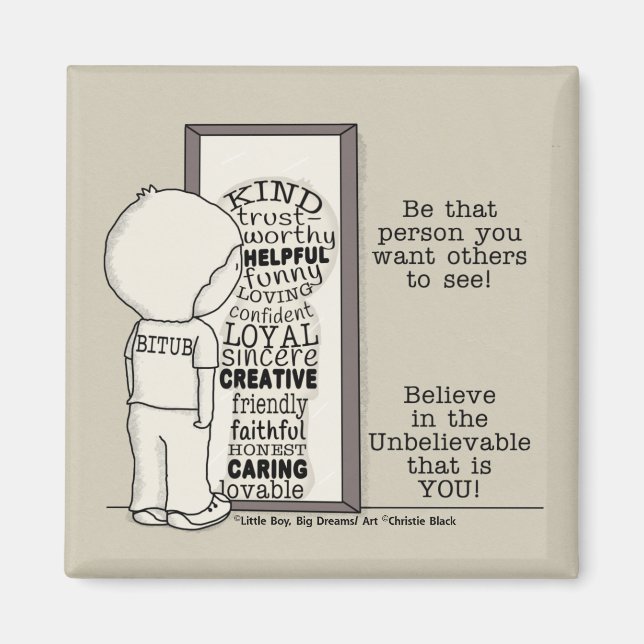 Aimant Soyez cette personne (Devant)