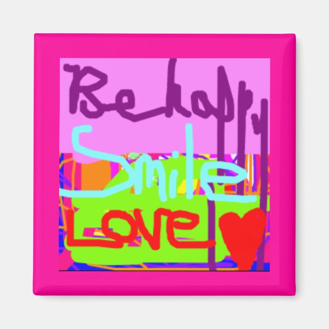 Aimant Soyez heureux (Devant)