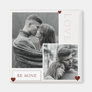 Aimant Soyez le mien Saint Valentin Couple Photo Love
