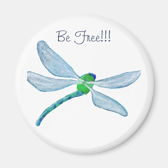 Aimant Soyez libre Dragonfly (Devant)