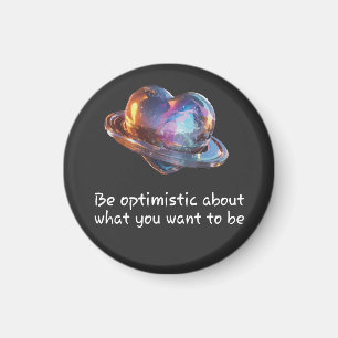 Aimant Soyez Optimiste Quant à Ce Que Vous Voulez Devenir