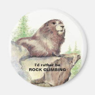 Aimant Soyez plutôt animal de Marmot de citation
