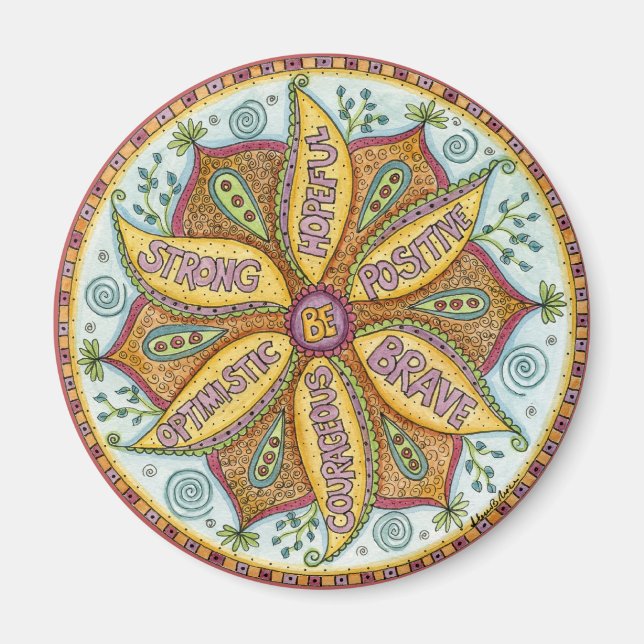 Aimant "Soyez sans peur" (Devant)