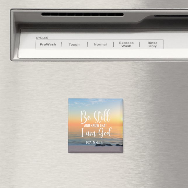 Aimant Soyez toujours et sachez que je suis Dieu (In Situ (Lave-vaisselle))