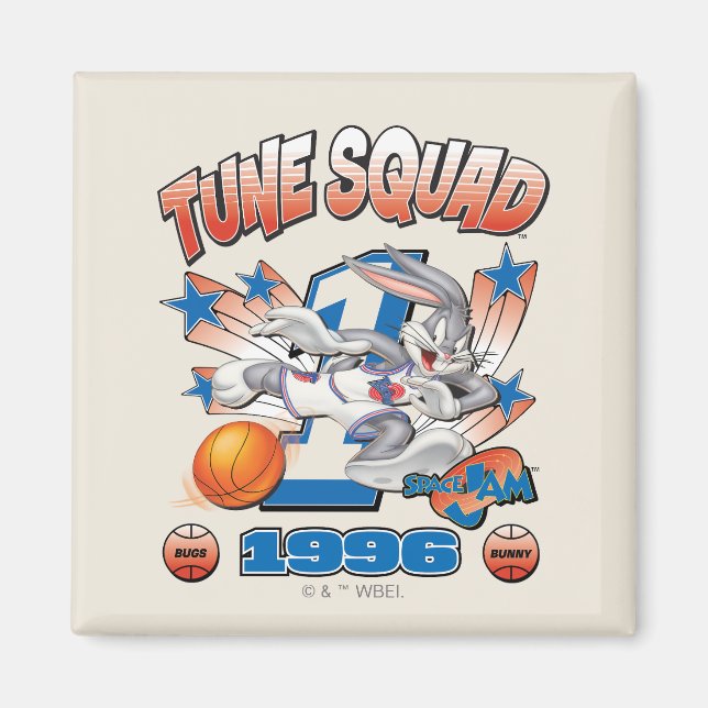 Aimant SPACE JAM™ BUGS BUNNY™ #1 Basketball Graphic (Devant)