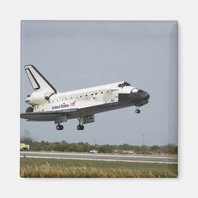 Aimant Space Shuttle Discovery approche l'atterrissage 3 (Devant)