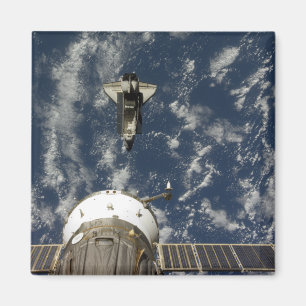 Aimant Space Shuttle Endeavor et un vaisseau Soyuz