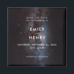 Aimant Space Stars Lactky Way Galaxy Mariage Enregistrer<br><div class="desc">Space Stars Voie Lactée Galaxie Mariage Enregistrer la date Aimant Invitation</div>