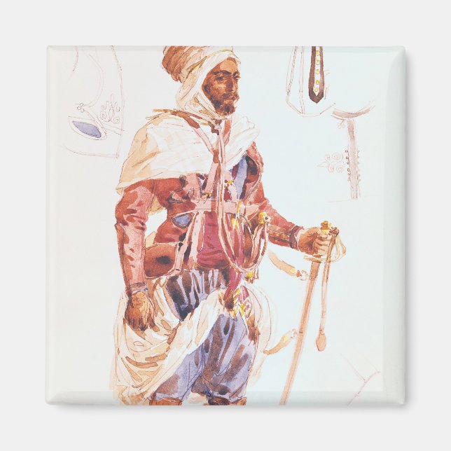 Aimant Spahi avec son épée, vers 1854 (Devant)