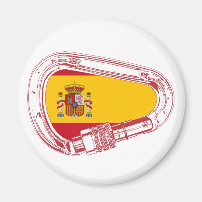 Aimant Spain Carabiner Flag (Devant)