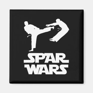 Aimant Spar Wars Citation Drôle Taekwondo Mma Combattant
