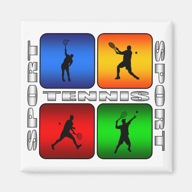 Aimant Spectaculaire Tennis (Homme) (Devant)