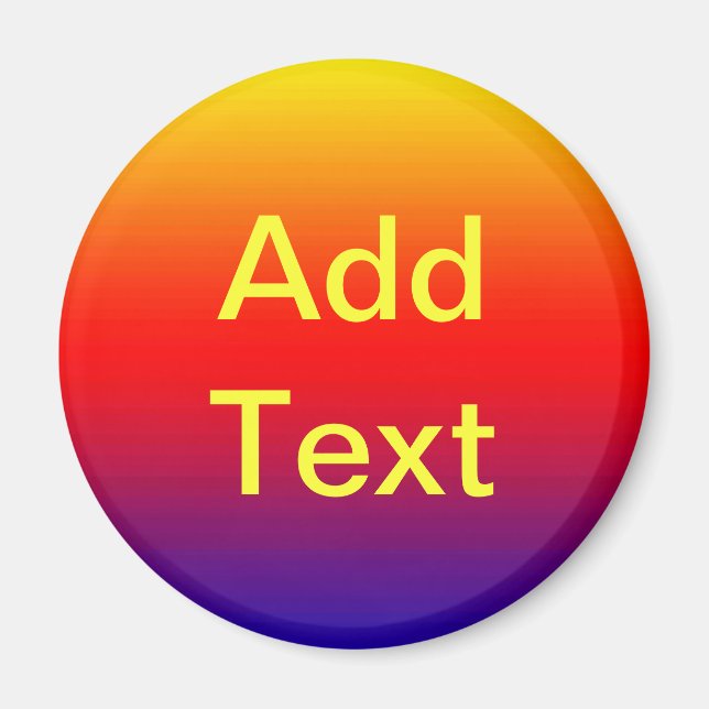 Aimant Spectre des couleurs horizontales -1 (Devant)