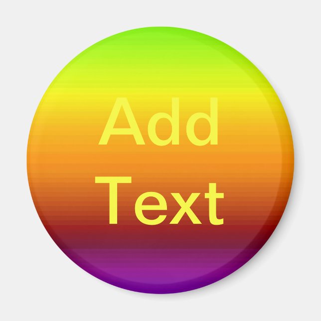 Aimant Spectre des couleurs horizontales -3 (Devant)