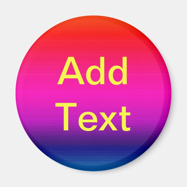 Aimant Spectre des couleurs horizontales - 4 (Devant)