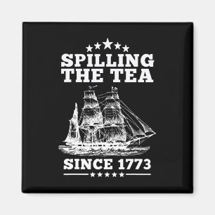 Aimant Spilling The Tea Depuis 1773 Retro Fun Patriotique