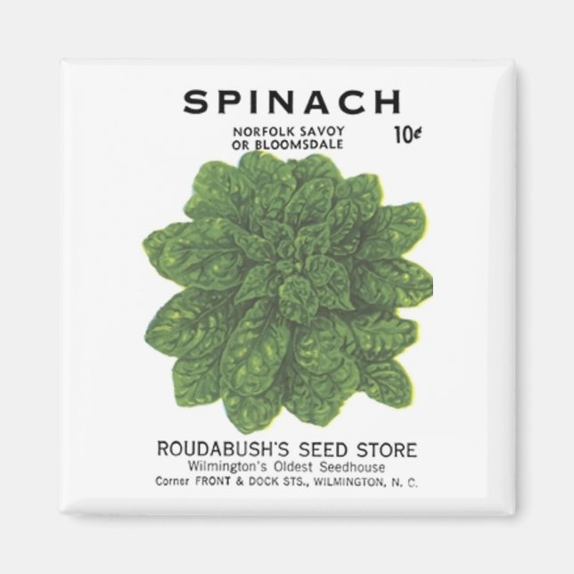 Aimant Spinach, magasin de semences de Rodabush (Devant)