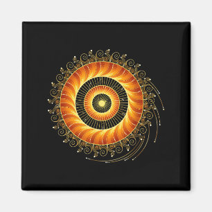 Aimant Spirale de mathématiques Géométrie sacrée Mandala