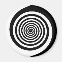 Spirale hypnotique noire et blanche