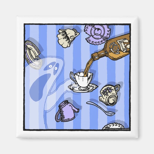 Aimant Spiritueux - Pop Goth Nightmare Cartographie surré (Devant)