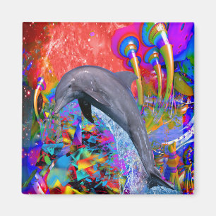Aimant Splash couleur dauphin