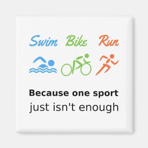 Aimant Sports de citation de course de vélo de bain de