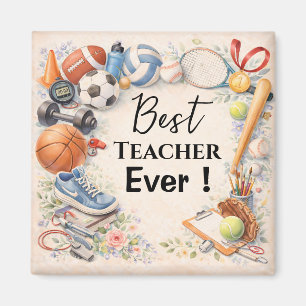 Aimant Sports Teacher Thank You Gift End of School Year