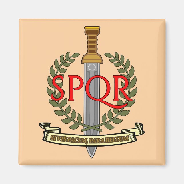 Aimant  SPQR Gladius - Senatus Populusque Romanus  (Devant)
