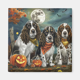 Aimant Springer Spaniel Halloween Épouvantable