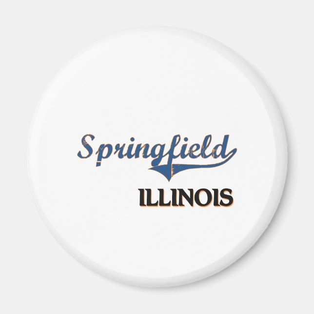 Aimant Springfield Illinois City Classic (Devant)