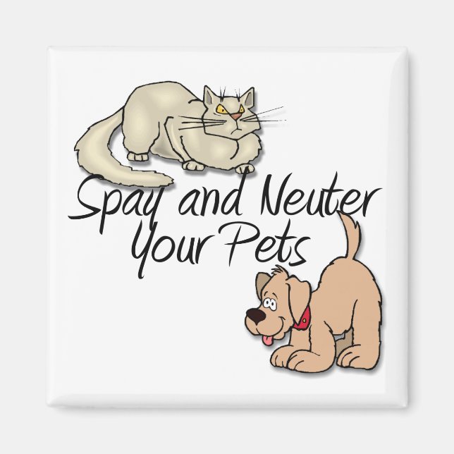 Aimant Spy and Neuter Your Pets (Devant)