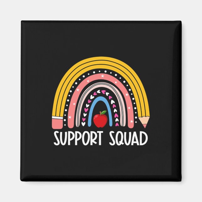 Aimant Squad Rainbow Retour À L'Équipe D'Enseignants De S (Devant)