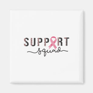 Aimant Squad Sensibilisation au cancer du sein Leopard ro