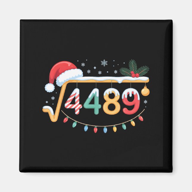 Aimant Square Root 4489 Funny 67 Meme Math Teacher 6 7 Ch (Devant)