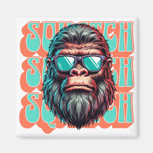 Aimant Squatch Rétro Vintage Style Comic Pop Art