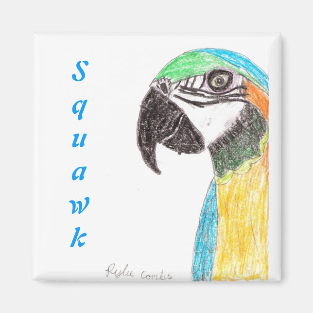 Aimant Squawk Parrot (Devant)