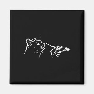 Aimant Squelette Citrouille main Éffrayant Black Maman H