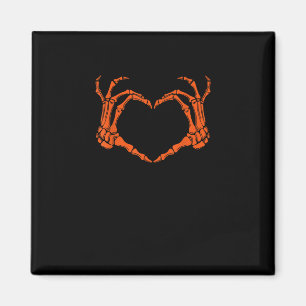 Aimant Squelette Coeur main signe costume Halloween Desig