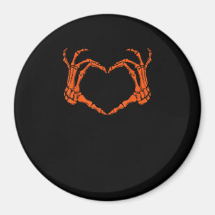 Aimant Squelette Coeur main signe costume Halloween Desig