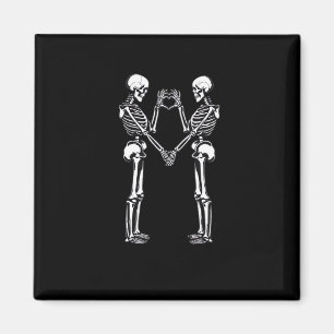 Aimant Squelette Coeur Mains signe Halloween Costume Clas