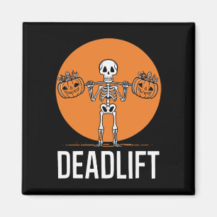 Aimant Squelette Deadlift Exercice Éffrayant d'haltérophi