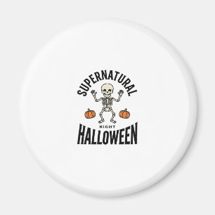 Aimant Squelette d'Halloween Surnaturel Drôle Vintage_1