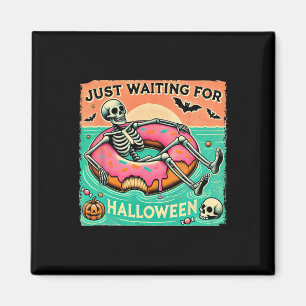 Aimant Squelette éffrayant D'Été En Attente De Hallow