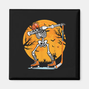Aimant Squelette Hockey sur glace Halloween Garçons Dabbi