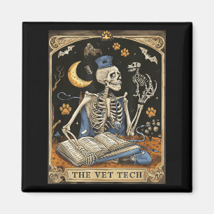 Aimant Squelette Le Tarot de la Technicienne Vétérinaire