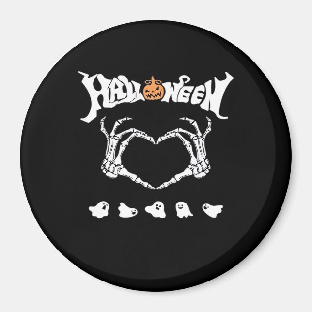 Aimant Squelette main avec, Halloween Design (Devant)